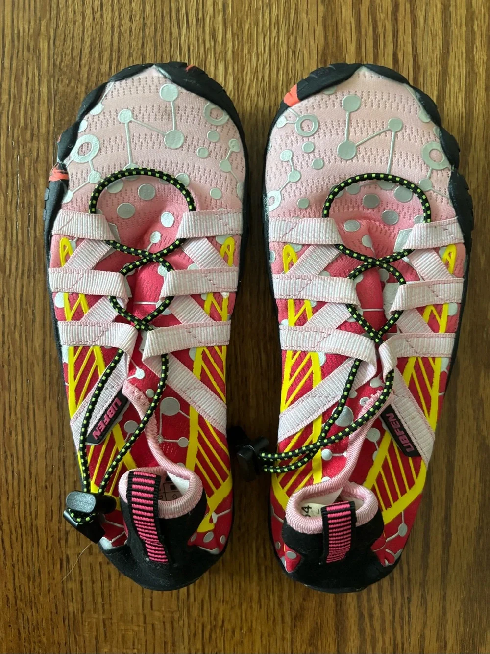 Fun water shoes! Colorful and durable. Size 34; Ubfen
